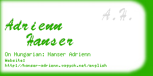 adrienn hanser business card